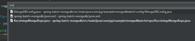 Eclipse / STS IDE list of editors