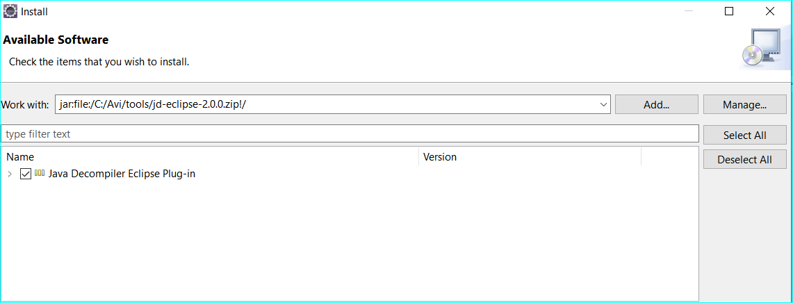 JD Decompiler Plugin Binaries